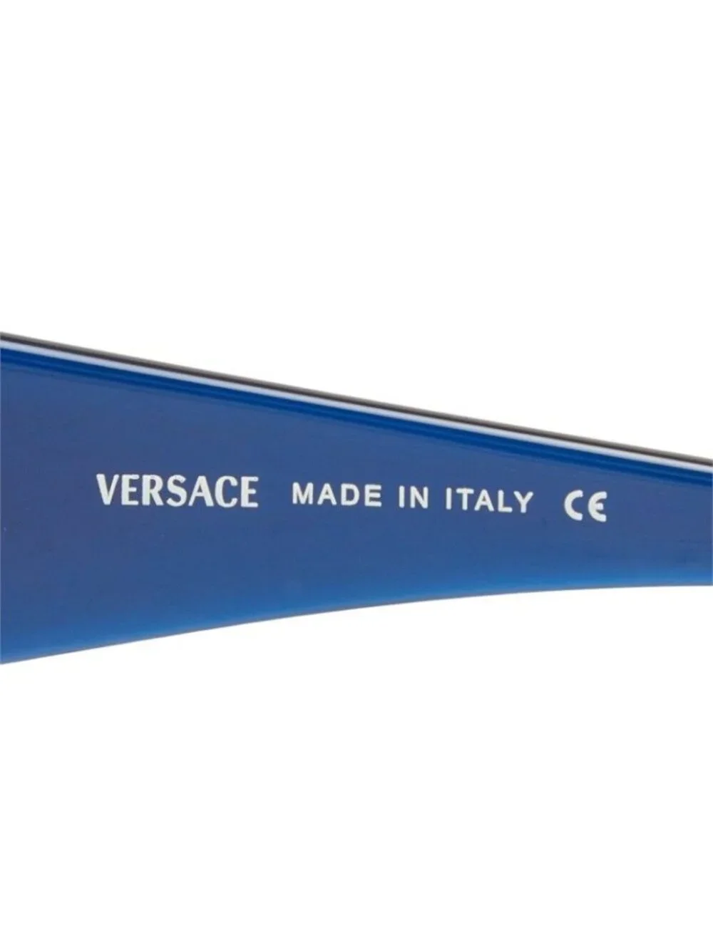 Versace Medusa Sunglasses Blue Silver Acetate Metal Eyewear